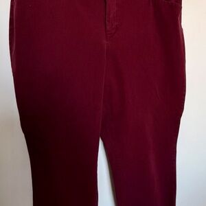 Old Navy Pixie High-Rise Pants in Deep Wine